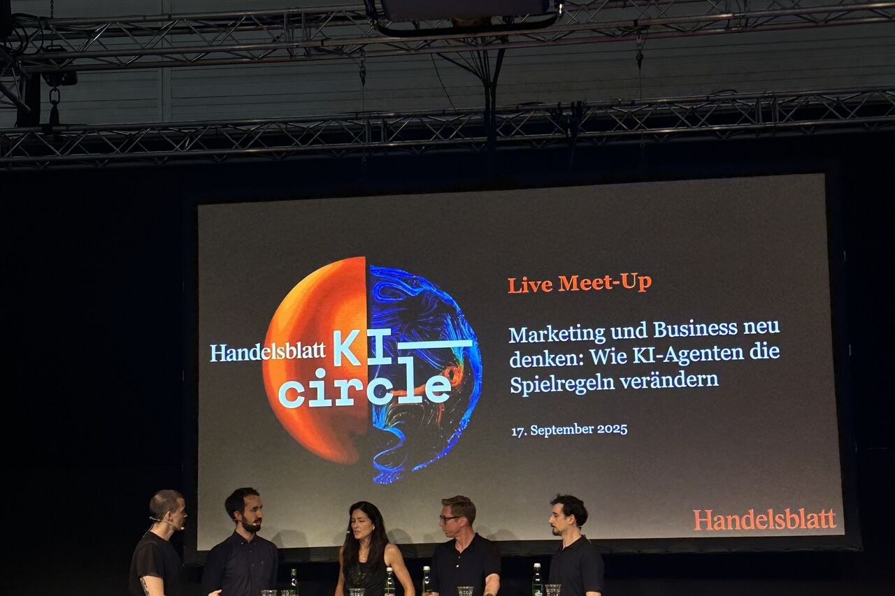 Panel mit Jens Polomski beim Handelsblatt KI Circle auf der DMEXCO 2025