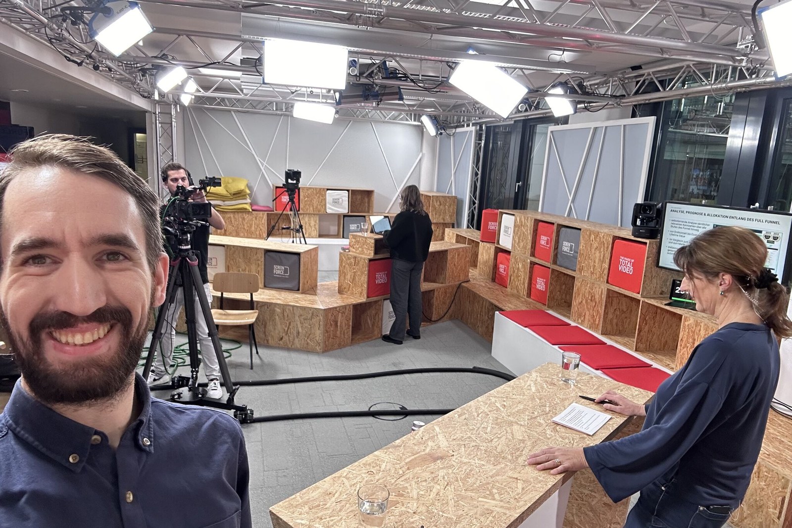 Jens Polomski beim Screenforce Expertenforum im RTL-TV-Studio