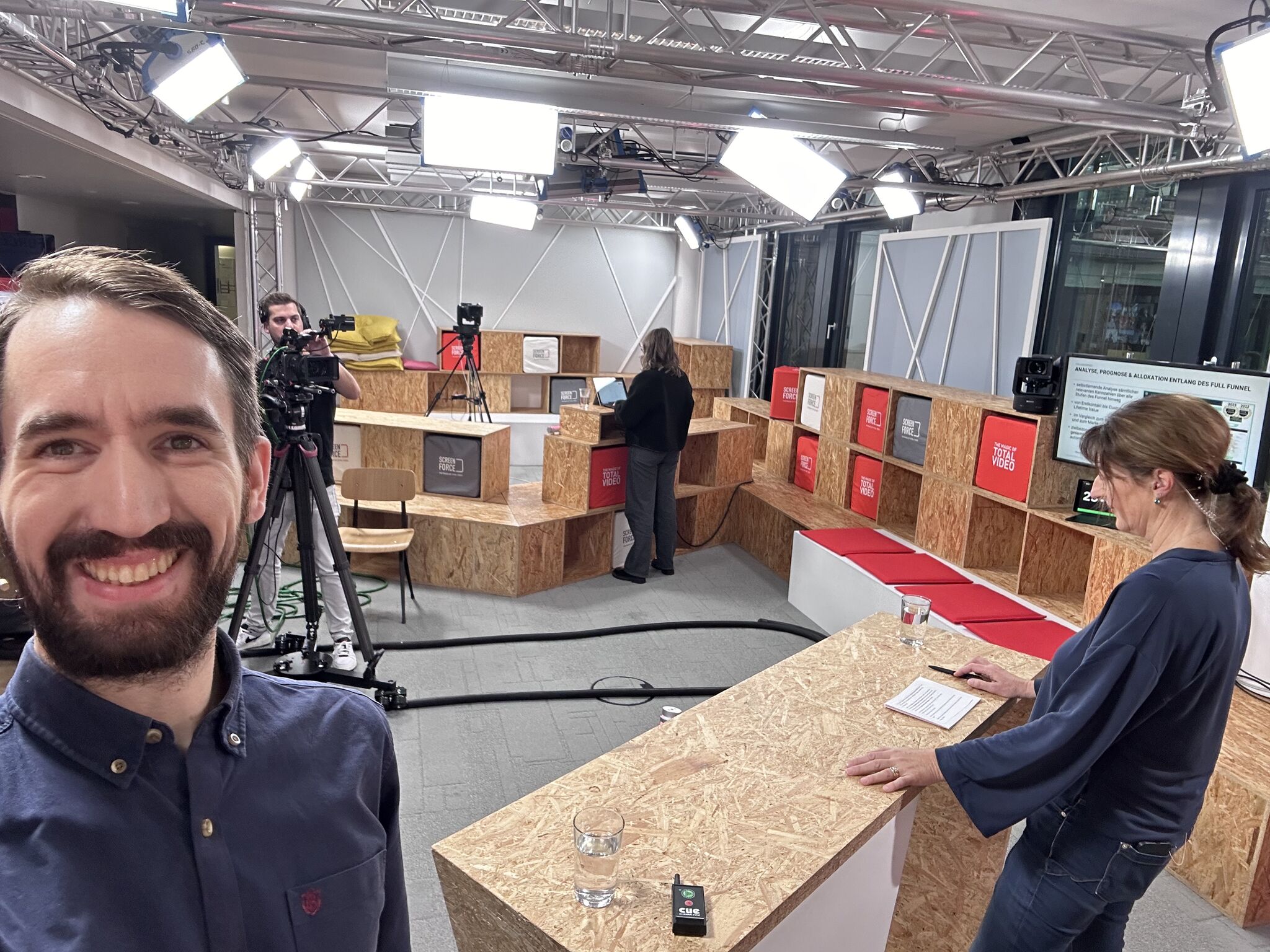 Jens Polomski beim Screenforce Expertenforum im RTL-TV-Studio