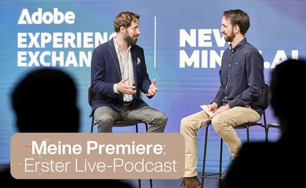 Jens Polomski beim Live-Podcast auf der Adobe Experience Exchange 2024