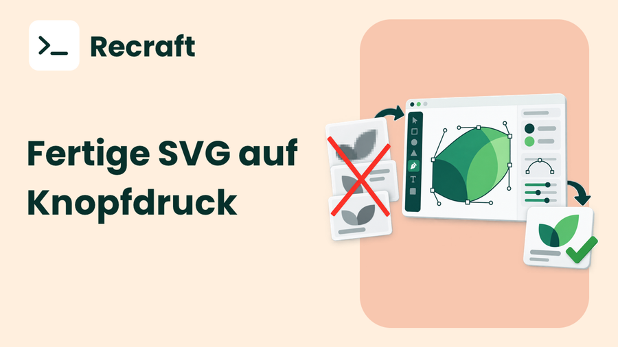 Pixelgrafiken in skalierbare Vektorgrafiken mit Recraft umwandeln