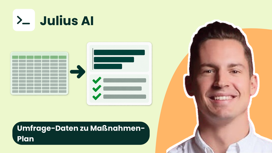 User-Umfragen effektiv mit Julius AI analysieren