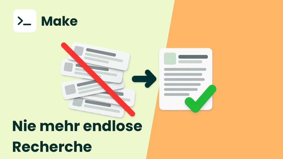 Content-Ideen aus Google-Suchergebnissen mit Make generieren