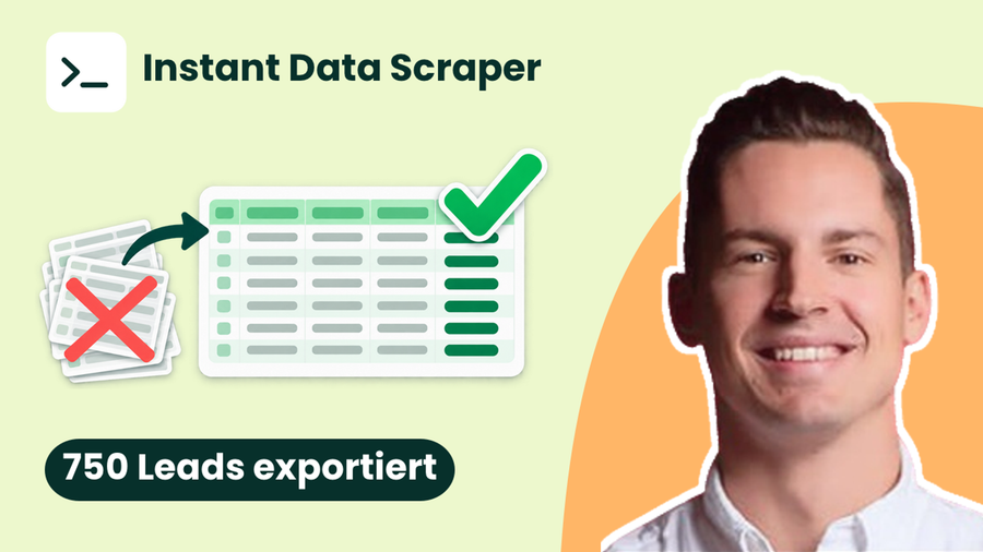 Automatisiertes Lead Scraping für B2B-Vertrieb mit Instant Data Scraper