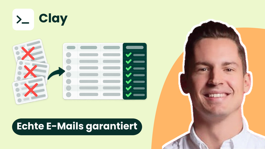 Hochwertige E-Mail-Adressen von Leads mit Clay finden