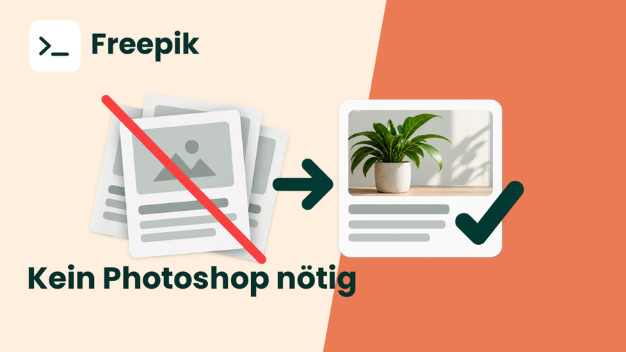 Mock-ups in Sekunden: Eigene Bilder und Logos mit FreePik gestalten
