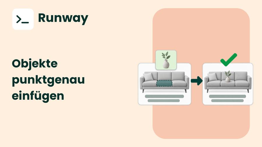 Gezielte Bildgenerierung mit Referenzteilen in Runway