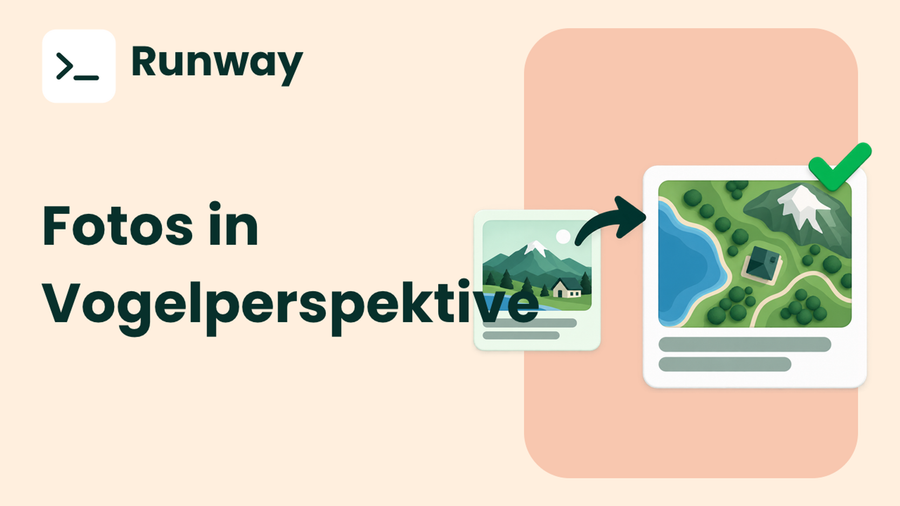Kameraperspektive von Fotos mit KI in Vogelperspektive ändern
