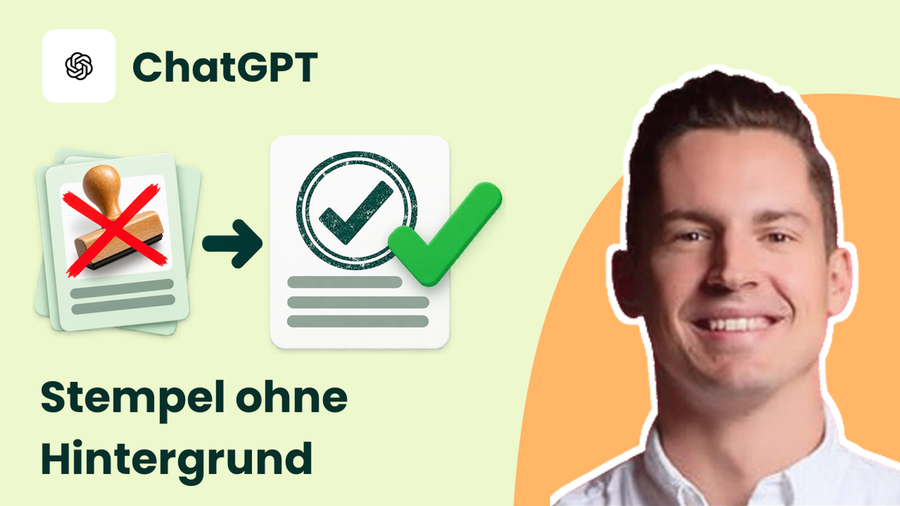 Digitalen Firmenstempel mit ChatGPT erstellen und Hintergrund transparent machen
