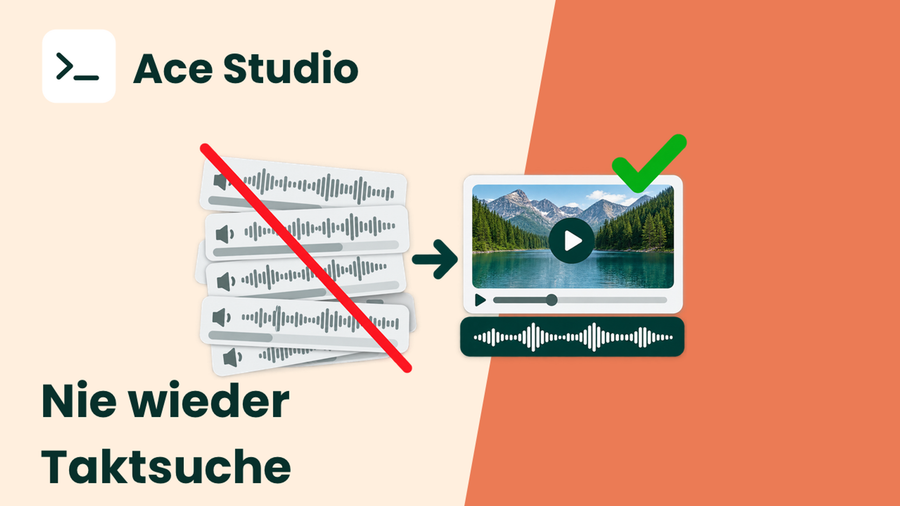 Musik passend zum Werbevideo generieren mit Ace Studio