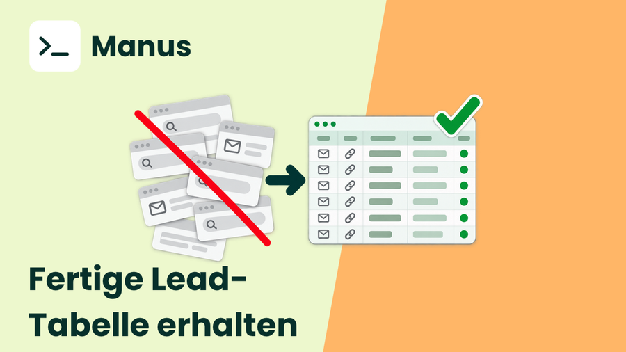 Mit Manus gezielt Leads und Ansprechpartner finden