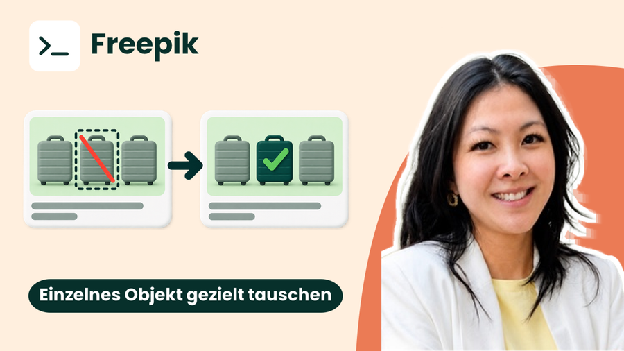 Gezielte Bildbearbeitung in FreePik mit Ankern und Referenzen