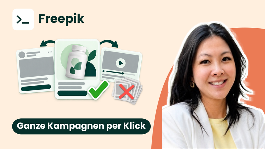 Automatisierte Kampagnenbilder und Video-Ad Produktion mit Freepik Spaces