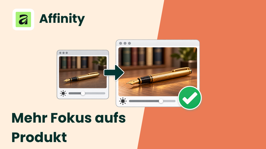 Professionelle Produktbilder für deinen Onlineshop mit Affinity und Canva-KI